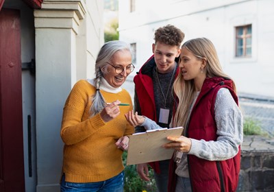 Door knocking can still work in sales