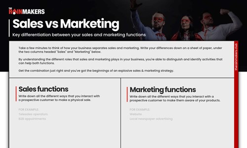 Sales vs Marketing Functions