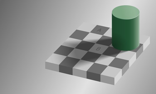 The checkerboard illusion - and using perspective